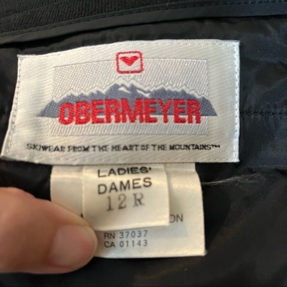 Vintage Obermeyer Womens Black Stirrup Ski Pants Size 12 R - Picture 8 of 9